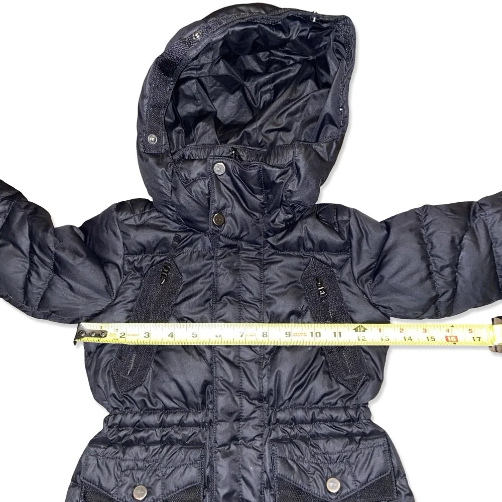 Polo Ralph Lauren Toddler Down Puffer Jacket 3/3T Black Hooded Winter Coat